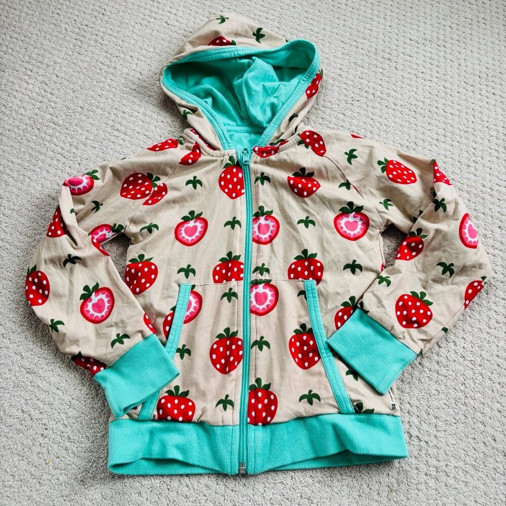 Maxomorra soft strawberry hoodie jacket